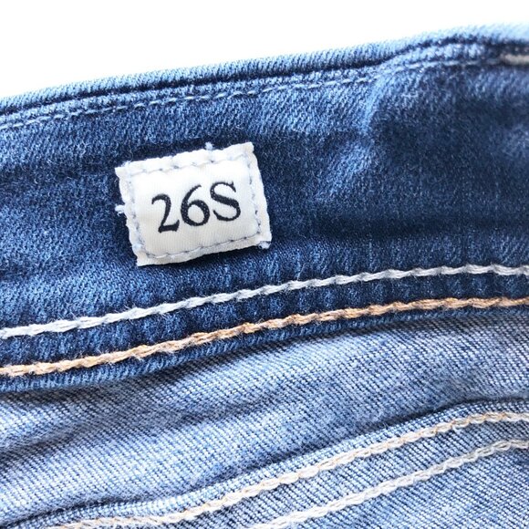 BKE Kate Straight Dark Wash Blue Jeans Womens 26 Short - Picture 6 of 11